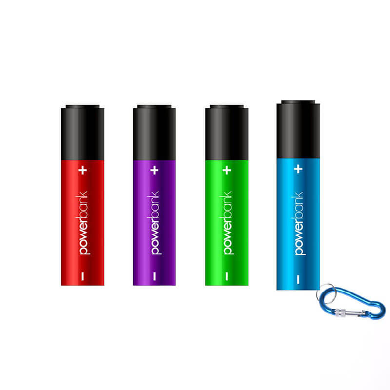 Lipstick-Sized Portable Charger LED-lampun kanssa