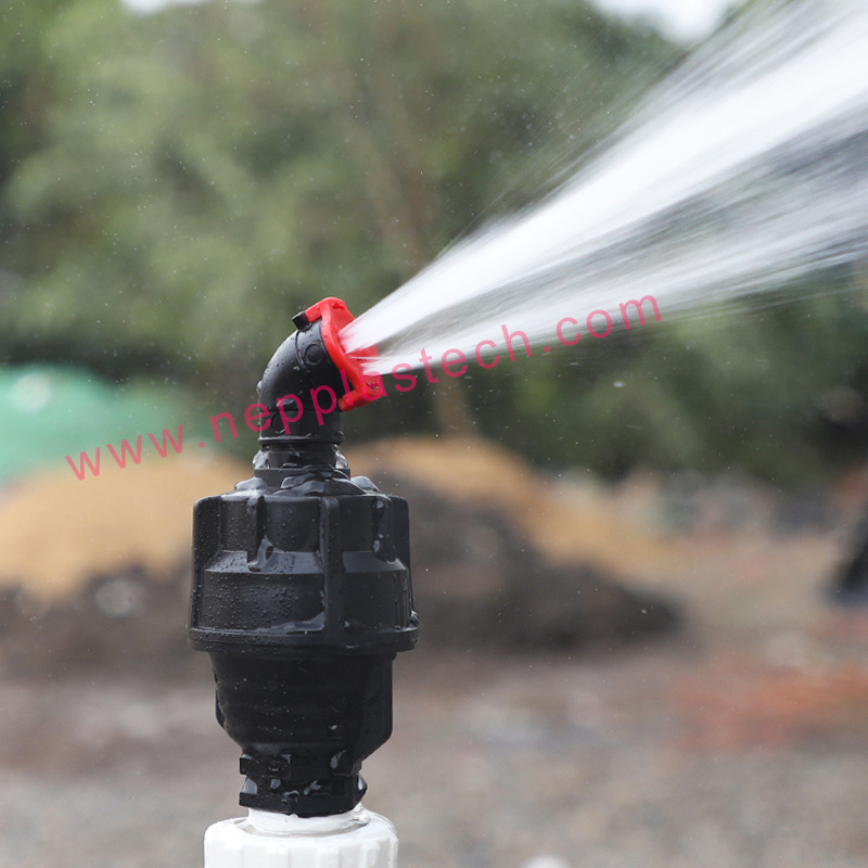 maatalouden ja puutarhan kastelujärjestelmän muoviset 360 rotaattorin sprinklerit