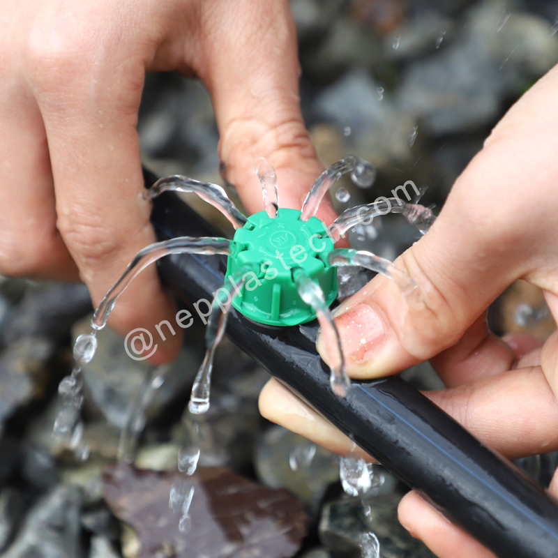 automaattinen tippujen kasteluemitterijärjestelmä, säädettävä kasteluintegrointi