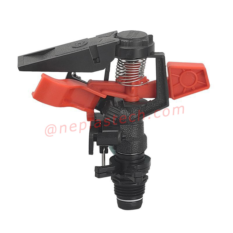 säädettävissä etäisyydellä ja suihkutuskulmassa säädettävissä Muovipuutarha nurmikon viljelymaan impulssisummut