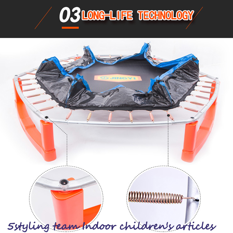 Lasten trampoliini lasten koditrampoliinille suojaverkkojousella vauvan trampoliiniin benji-hyppäämiseen ulkotrampoliinilla