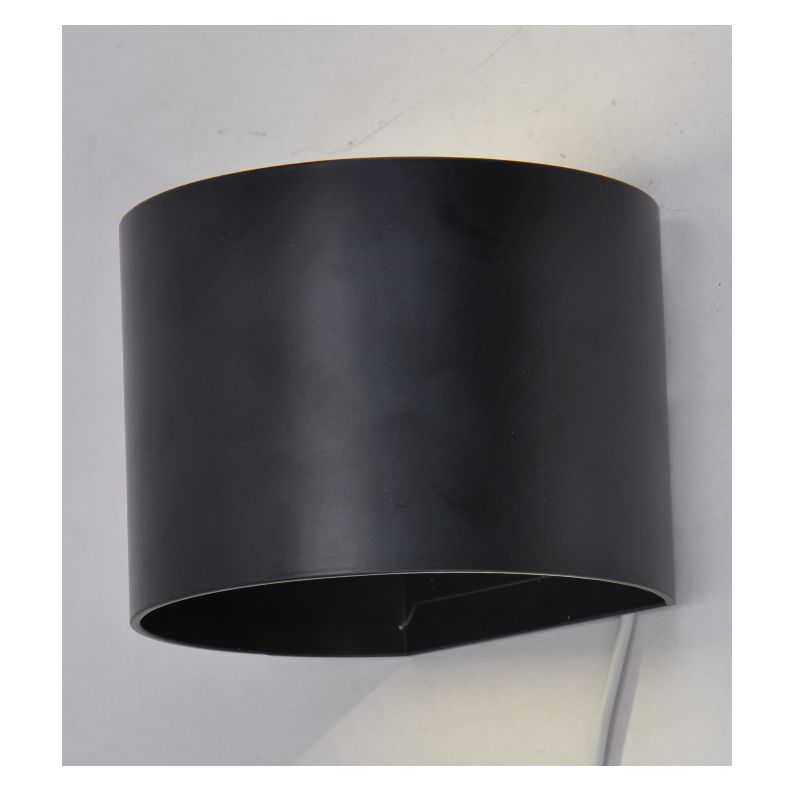 LED-ulkokaarilamppu, jossa on LED-ohjain, valo ylhäällä ja alhaalla