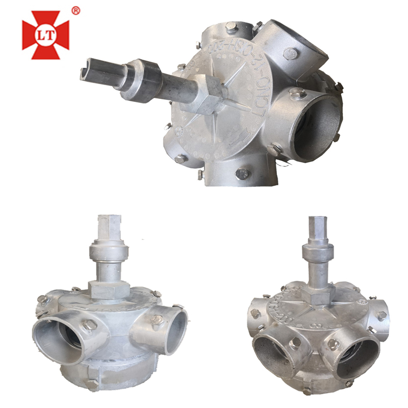 Jäähdytystornin vedenjakelijan rakennekaavio ja toimintaperiaate