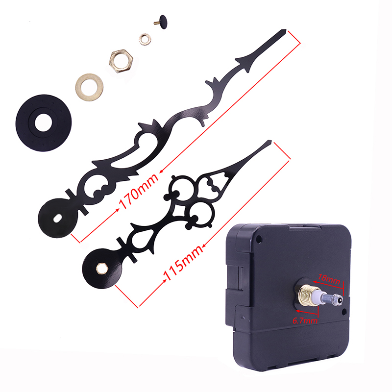 tukku 15mm suuri vääntömomentti I akselin seinäkellon liike kellokädellä