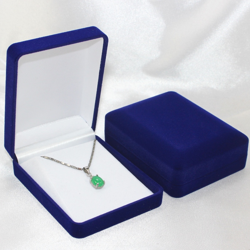 Tuote D-22B pyöreä muotoinen samettilaatikko kolikkoa, kaulakorua ja rintamerkkiä varten, mm. 70 * 90 * 30, paino noin 60 g