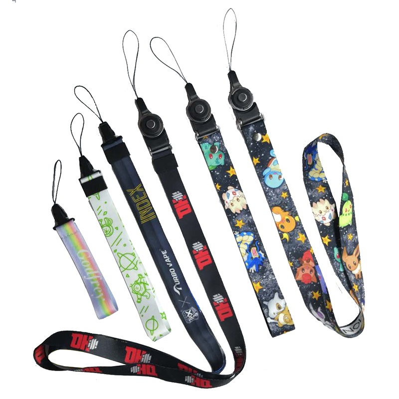 Factory suoramyynti kaksi yhden irrotettavan Lanyard Mobile Phone Lanyard silk screen Lanyard silking Lanyard Hot Transfer Lanyard Professional Mukauttaminen