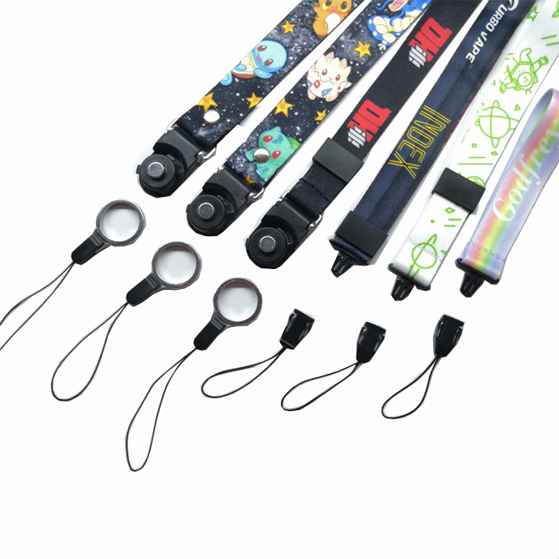 Factory suoramyynti kaksi yhden irrotettavan Lanyard Mobile Phone Lanyard silk screen Lanyard silking Lanyard Hot Transfer Lanyard Professional Mukauttaminen