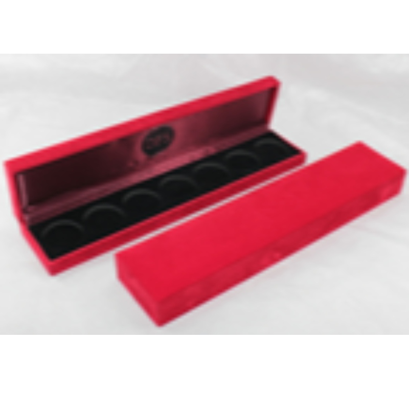 Tuote V-11 suorakulmion keinonahainen paperilaatikko 210 * 35 mm kolikoille, rintanappi & kaulakoru jne. Mm. 240 * 52 * 30, paino noin 130 g