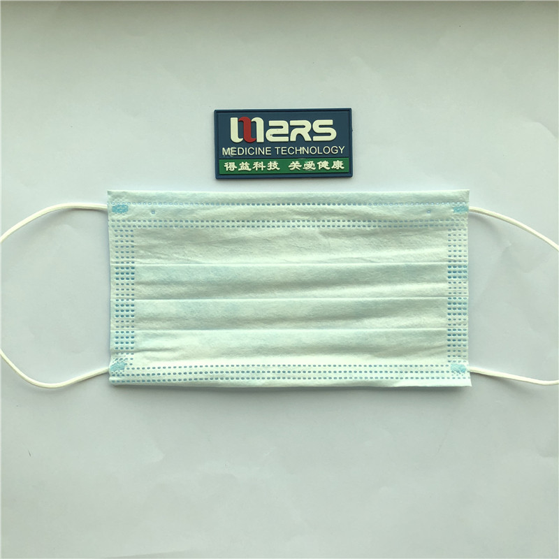 Tukku tehdas 3-tyyppinen kertakäyttöinen kuitukangaslääketieteellinen kasvonaamio korvasilmukalla