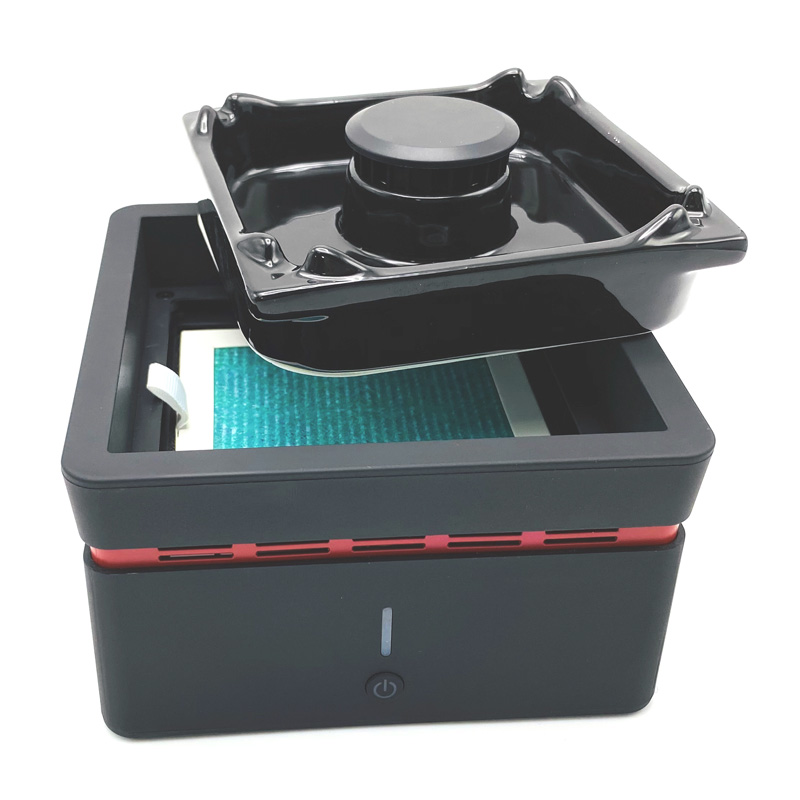 Elektroninen älykäs puhdistus, hajuton, savuton tuhkakupin ilmanpuhdistin