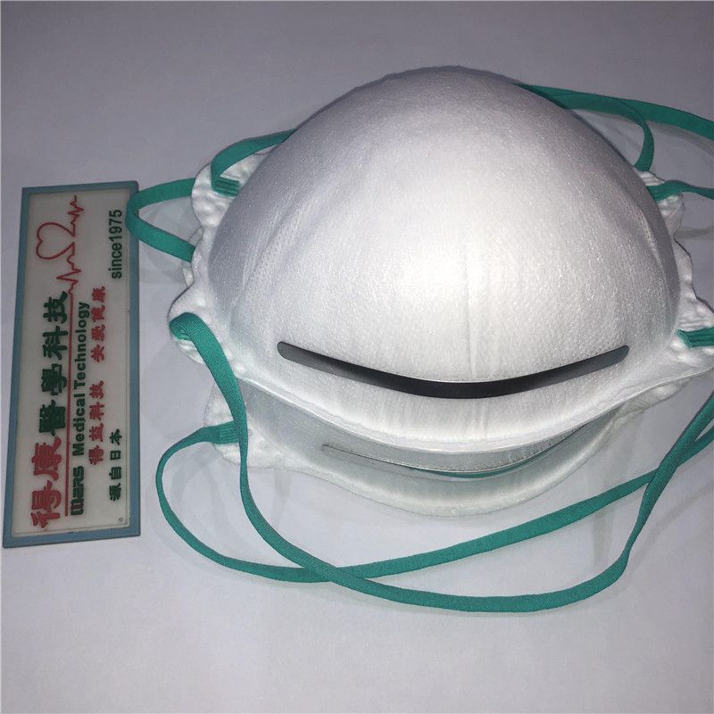 Kertakäyttöinen kuitukangasmuotoinen N95-puolinaamari omaan käyttöön