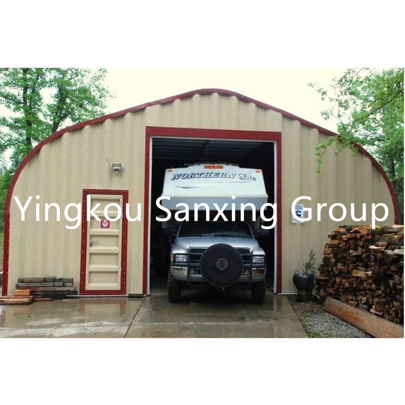 Quonset-monikerroksisen rakennuksen tuotantolinja