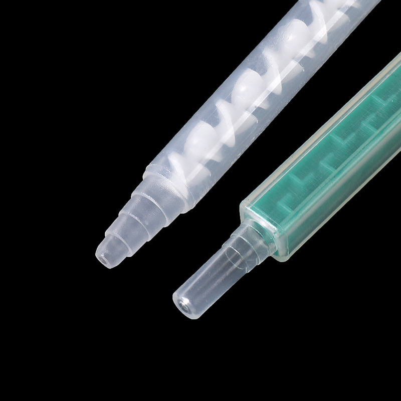 Resin Static Mixer MA6-16(Green),MA3.0-17S, sekoitus suuttimia Duo Pack Epoxes Bayonet Square POM Material Mix Tube