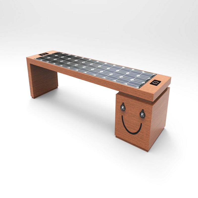 Bluetooth Free Wifi Wifi Wireless Charing Bench with Solar Panel