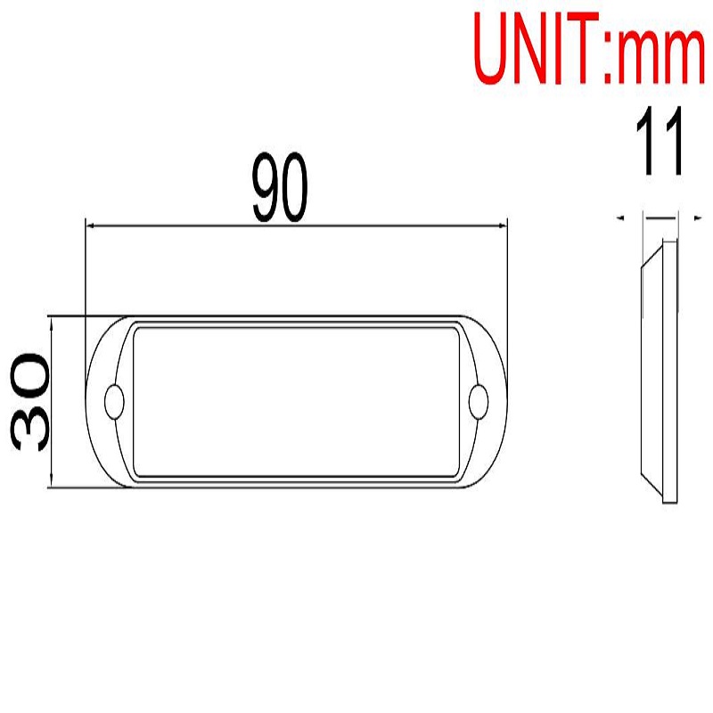 ECE R65 12W LED-varoitus Valopää