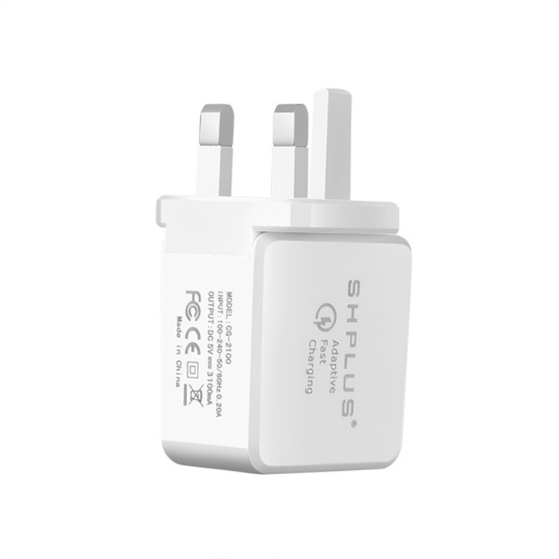 EU/US/UK Plug 2.1A 4 Port USB Wall Charger AC Travel Charger Adapter kannettava laturi 18W 3.0