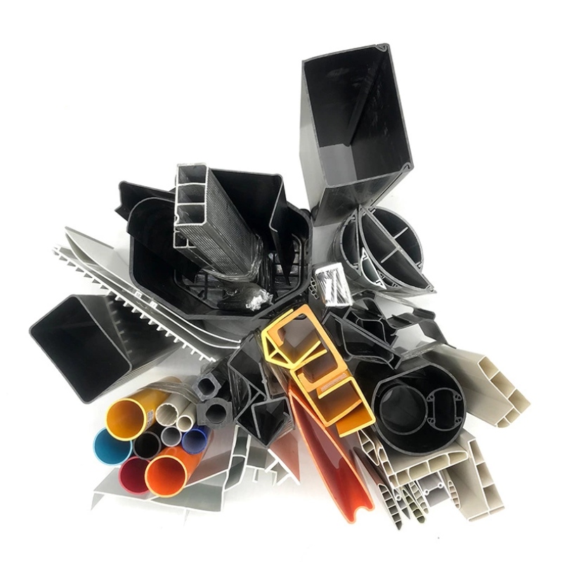 Muu kuin vakiomuotoinen tilaustuotanto halpa hinta puristettu pvc muoviprofiili rakennusmateriaalille