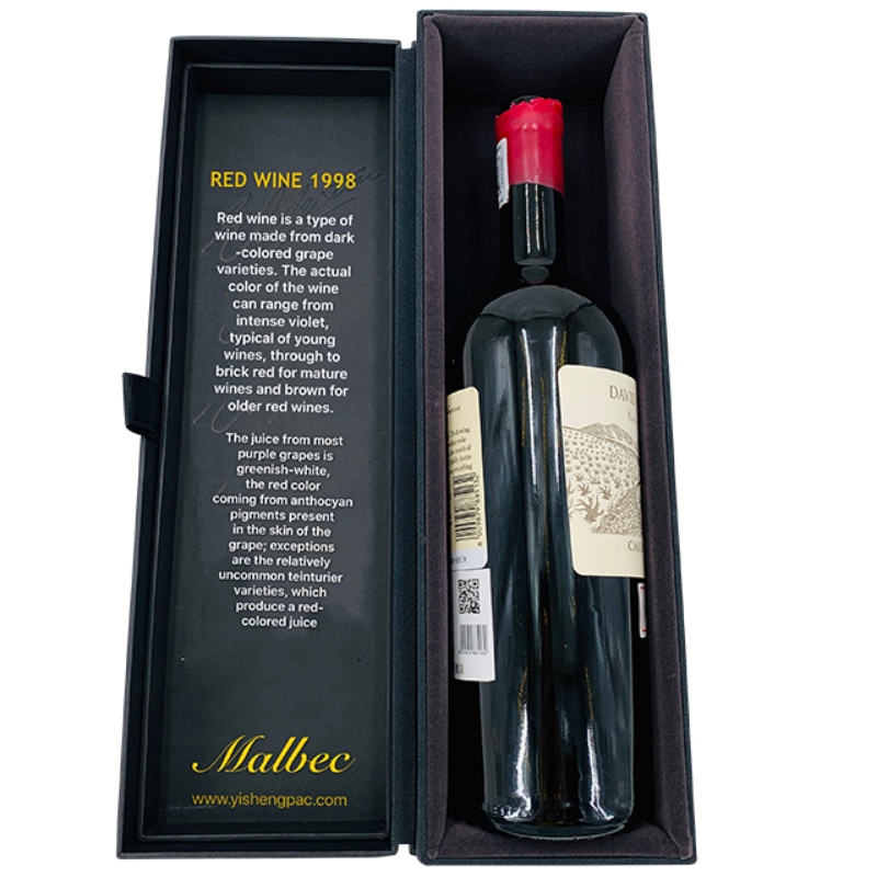 Ylellinen mukautettu viinipakkausrasia, jossa on musta EVA