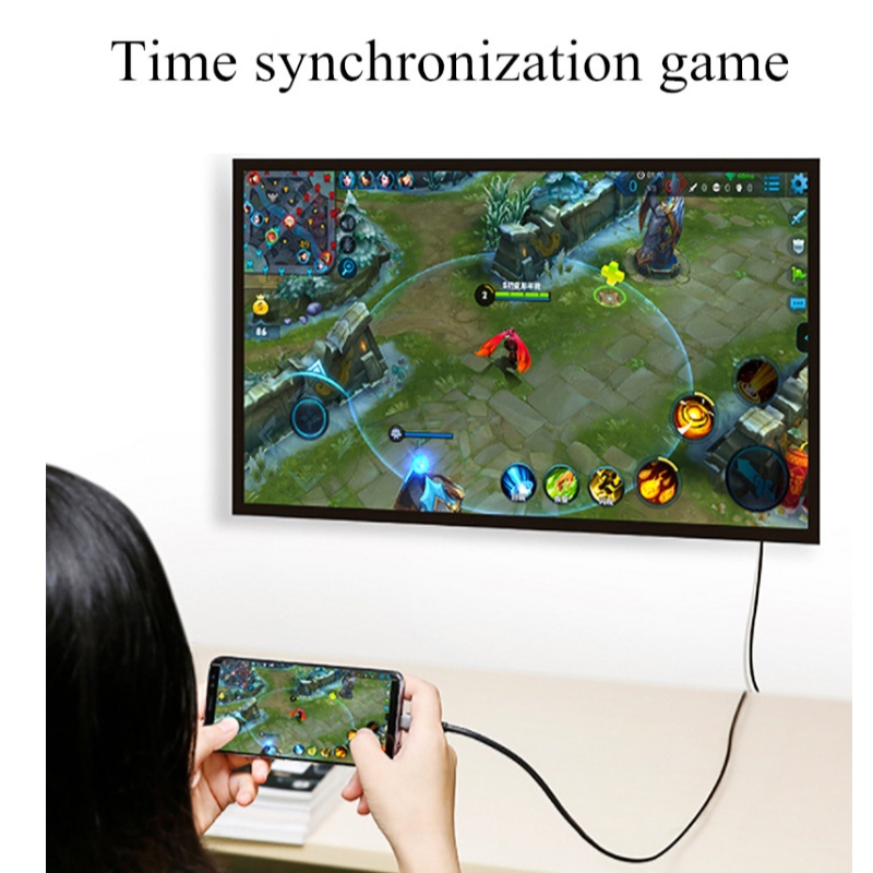 50M (164 jalkaa) HDMI USB C aoc -kaapeli 4K * 2K @ 60Hz 10 g omenamikrofonin matkapuhelimeen kytkettyyn HDTV: hen