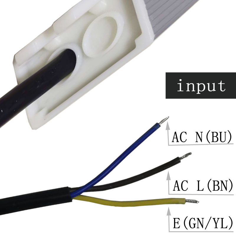 100=265VAC ja DC 15W 24V vakiojännite vedenpitävä LED-virransyöttö