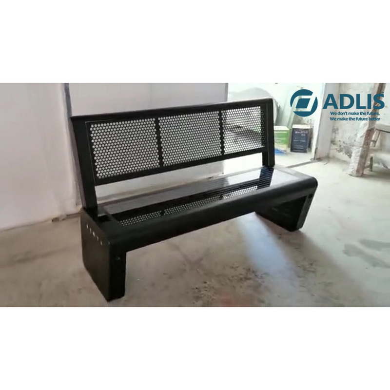 High Quality Unique Design Urban Street Solar Bench Smart Furniture Outdoor