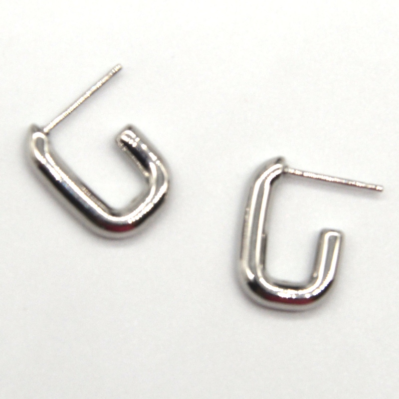 Hypoallergeeniset kirjainkorvakorut naismalli tyttö ruostumatonta terästä nikkelitön lahja tyttöystäville, vaimolle, tyttärille ja sisarille, veljenpoikille, Kiina, Ruifanbaon korutehdas