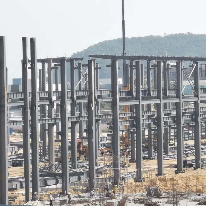 Steel Structure Framed Commercial Office Building, Structural Steel Truss Prefab Construction with Dralling