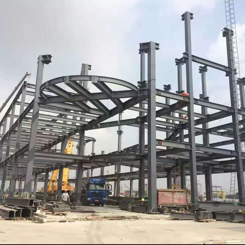 Vienti Eurooppaan Steel Structure Warehouse Buildings Fabrication 100+-maissa