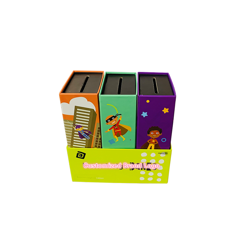 Piggy Bank for Kids 3-in-1 Money Box Made of Cardboard