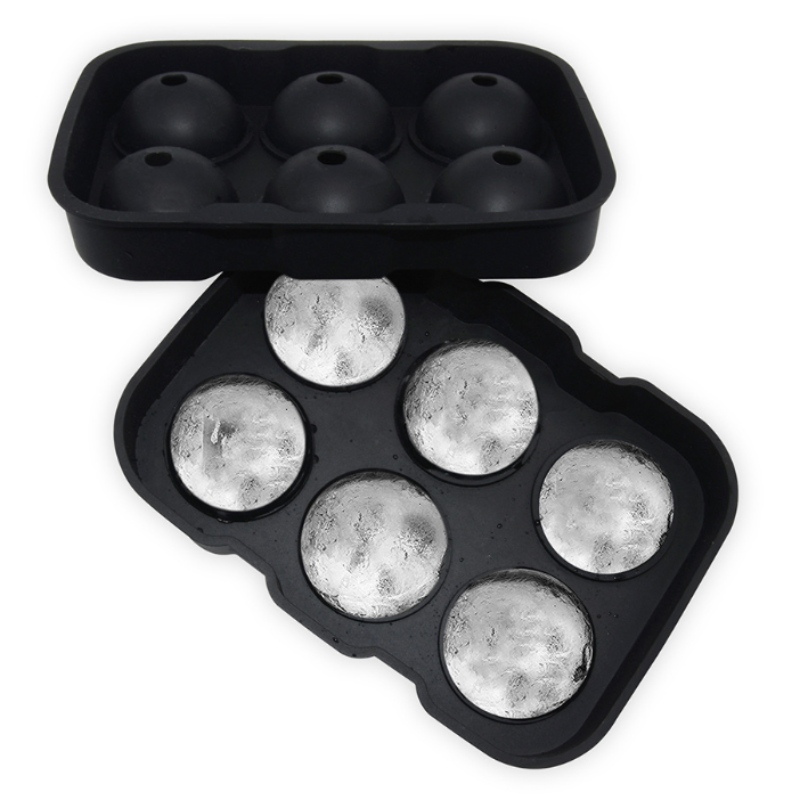 Erityinen jäämalli 10-väriselle spot-viskille 6-reikäinen jääkiekkomuotti pyöreä vesitiivis jääpalakone