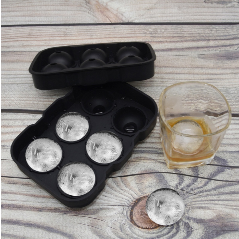 Erityinen jäämalli 10-väriselle spot-viskille 6-reikäinen jääkiekkomuotti pyöreä vesitiivis jääpalakone