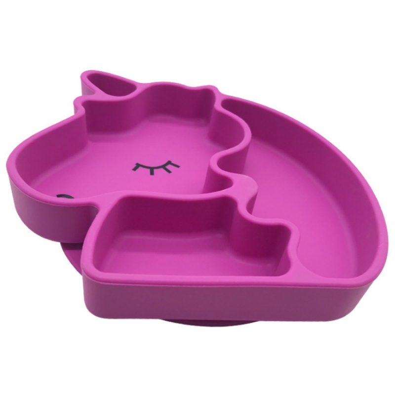 Silikonilevy silikoni Yksisarvinen levy Silikoni vauvanlevy