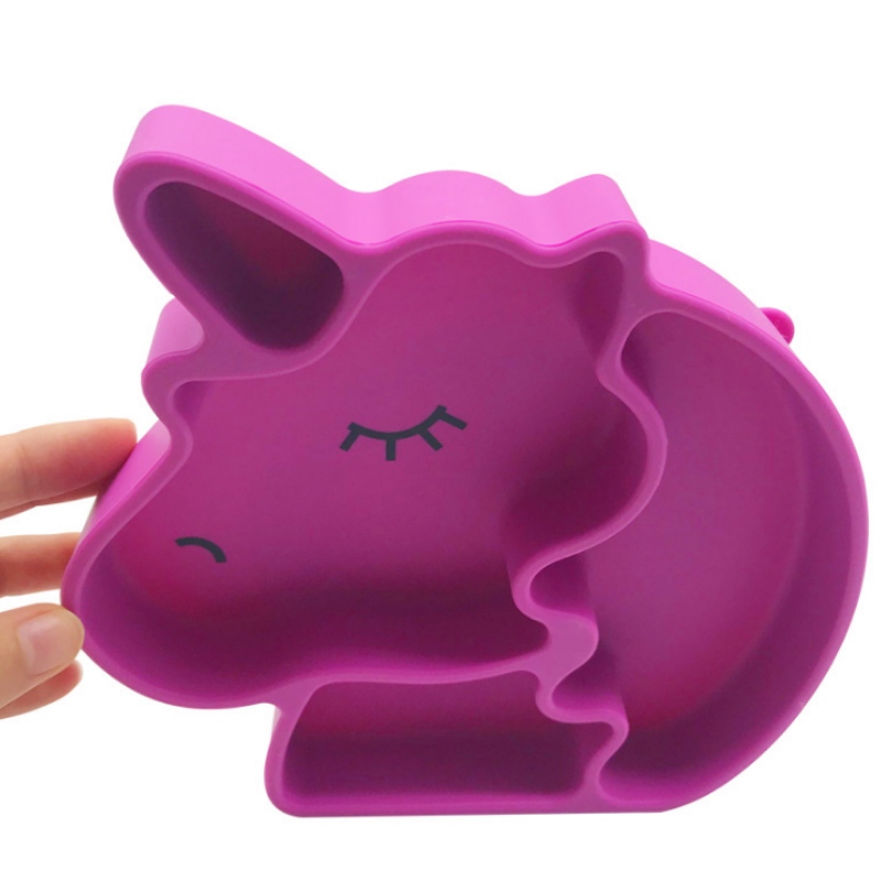 Silikonilevy silikoni Yksisarvinen levy Silikoni vauvanlevy