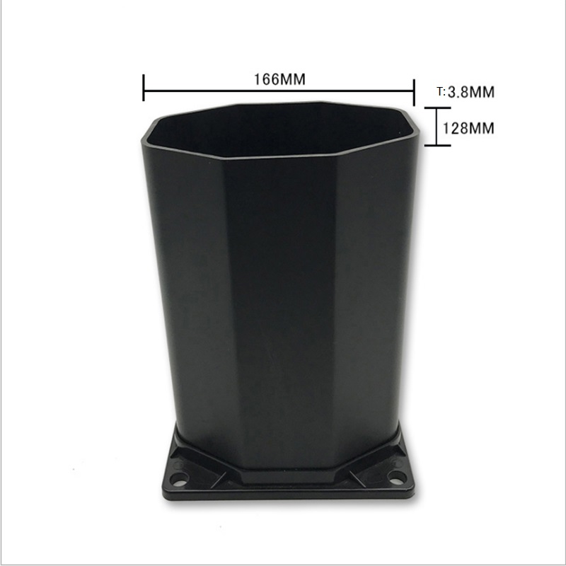 Mukautettu PVC:n muovinen oktagonaalinen putkien lisäputki rantasuihkulaitteita varten