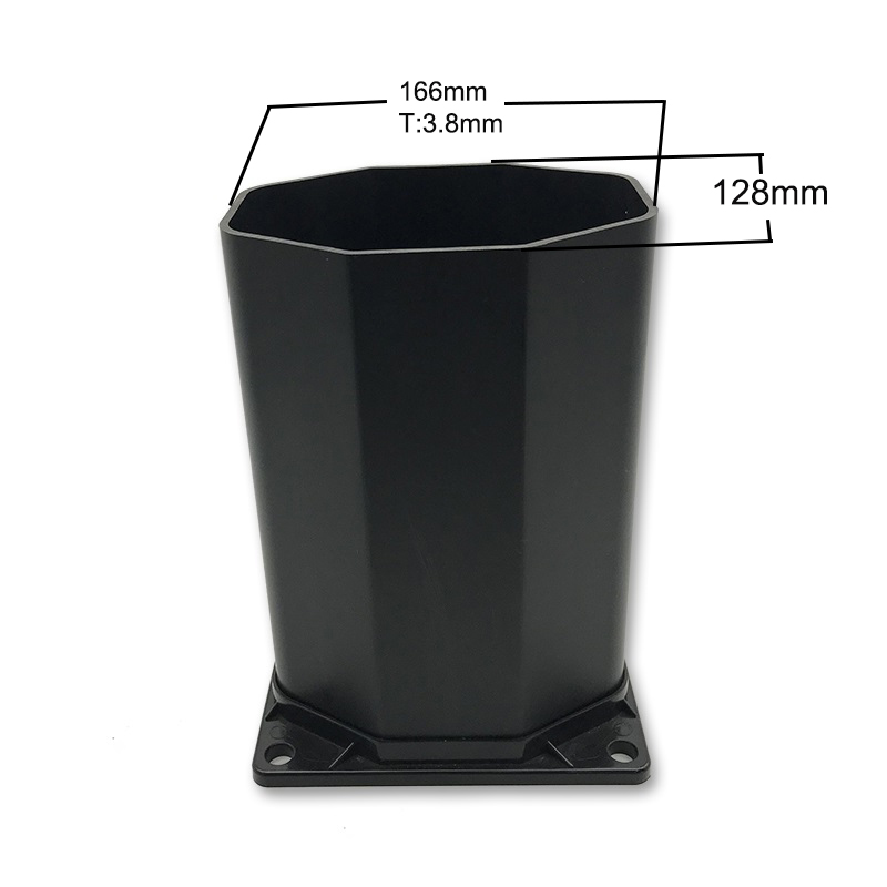 Mukautettu PVC:n muovinen oktagonaalinen putkien lisäputki rantasuihkulaitteita varten