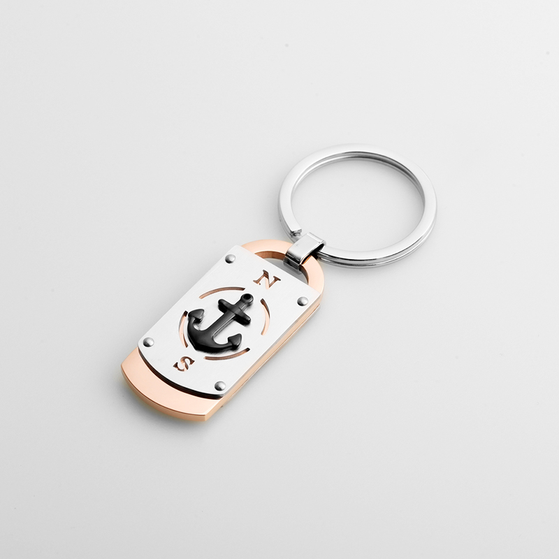 Tukku muotiasusteena kaksisävyinen riipus avainketju Sea -sarjan kokoelma