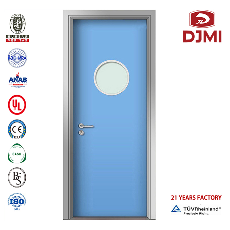 Halpa puu luokkahuoneen sairaalan makuuhuoneelle räätälöity laminoitu MDF-puinen ovi räätälöity puinen potilashuoneen viilussa laminoitu puuovi Uudet asetukset Tiikkipuu Pääsuunnitelmat County Community Clinic -sairaalan ovi