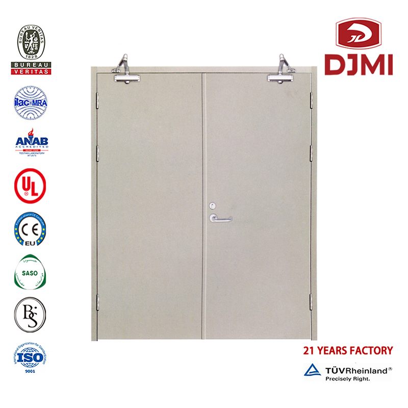 Korkean laatutodistuksen väri 1.2Mm Pakastus Tuli Teräs Puu Puu Palo-Todiste Ovi I Halpa standardi Xzic 180Mins Ul Fire Rated Steel Door Customited Security Doors 2 tunnissa 1Mm Thickness Material 180Mins Ul Fire Rated Steel Door