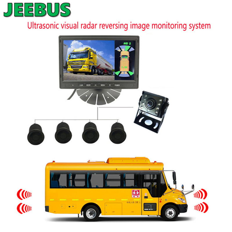 Kuorma-autobussin ultraääni digitaalinen visuaalinen tutka-pysäköintianturin valvontajärjestelmä
