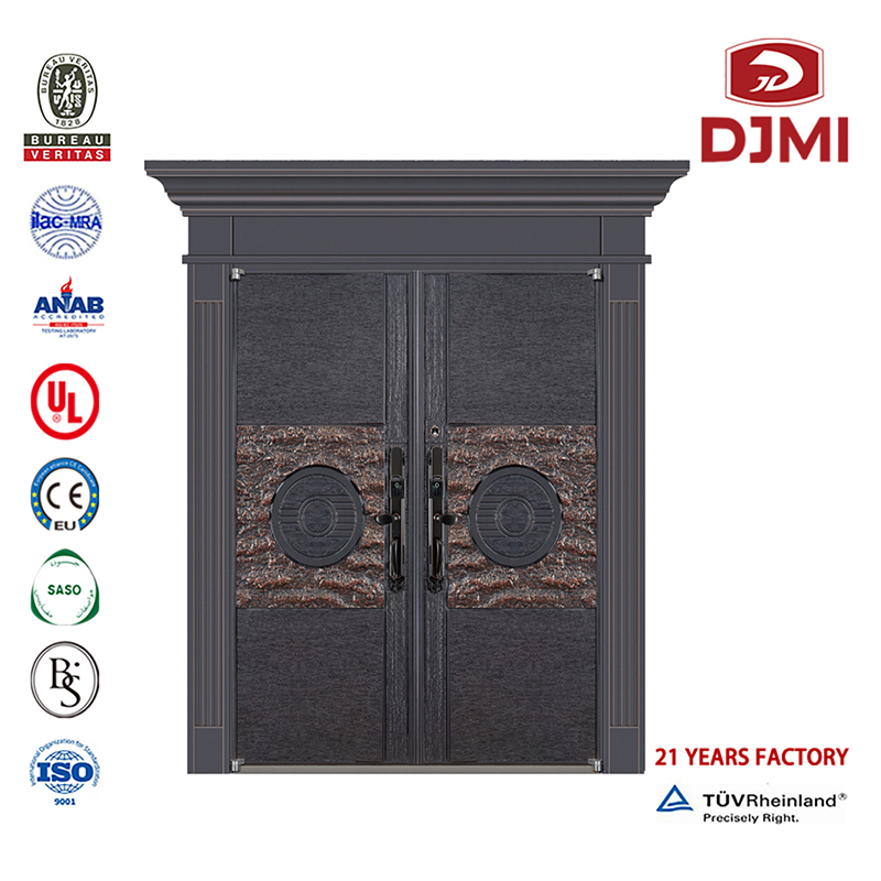 Mukautettu puutavara Guangdongissa New Steel Wood Security Door Super Panssaroidut Ovet Uudet asetukset Fancy Design Panssared Steel Wood Door Panssaroidut Turvaovet Kiinan tehdas Fancy Wood Design Moulded Veneer Steel Door -teräsoven p...