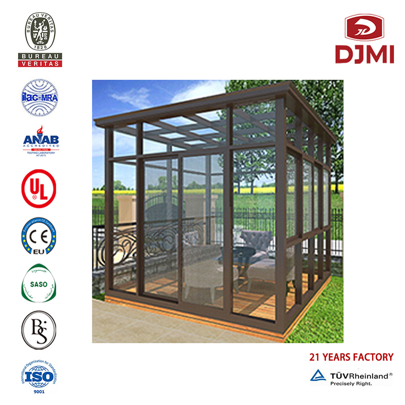 Kuuma myynti Customited Sun Room Sunshade Sunshuone Laminoid Glass Multinatectional Sunshade Balcody Patio Sunroom Insulated Room/Balcony Glass Room Glass Room Professional Aluminum Sunroom Flat Roof Winter Greenhouse Laminoid Glass Alum...