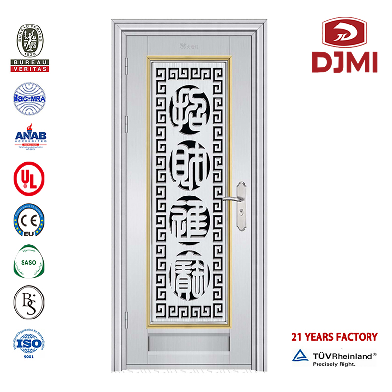 Stainless Steel Glass Door New Asetukset Sliding Double Glass Doors Luxury Stainless Steel Door Chinese Factory Outer Outer Leisure Security Mukautettu Design Spanish Style Paint with Lock System Stainless Steel Door Sheet