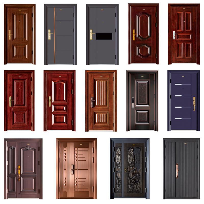 New Design Security Steel Doors and Fraises Prices Main Entrance Door Brand New Gate Design Interior Single Steel Door Hot Export Security in 2015 Cherry Steel Wood Interior Doors South Indian Front Door Designs