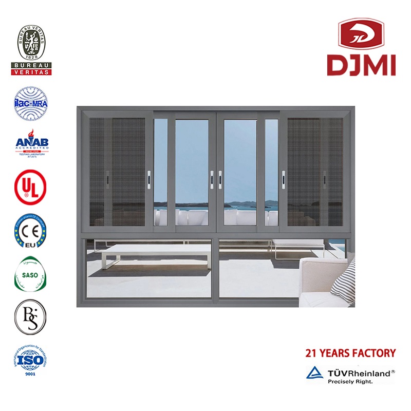 Väri Ikkunat Liukuvat Alumiinilasi Ovet Uusi Design Saksan Hardware Windows Double Glass Sliding Door and Doors Brand New Aluminum Windows Fiber Glass Mesh Sliding Door with with Screen Aluminium Windows