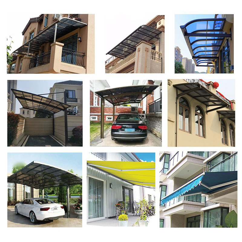 Professional Outdoor Awtong Cars Garage New Design Window Awnings Aluminum Frame Metal Carport Pergola Brand New Outdoor Carport Aluminum Polycarbonacarport Pergola Shelter Carports