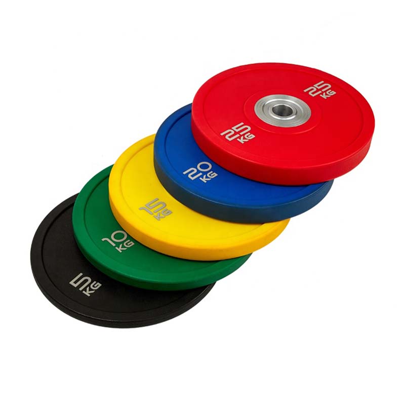 Kilpailukykyinen liukuva liikunta Värikäs Barbell High Quality Custom Rubber Set Weight Bumper Plates