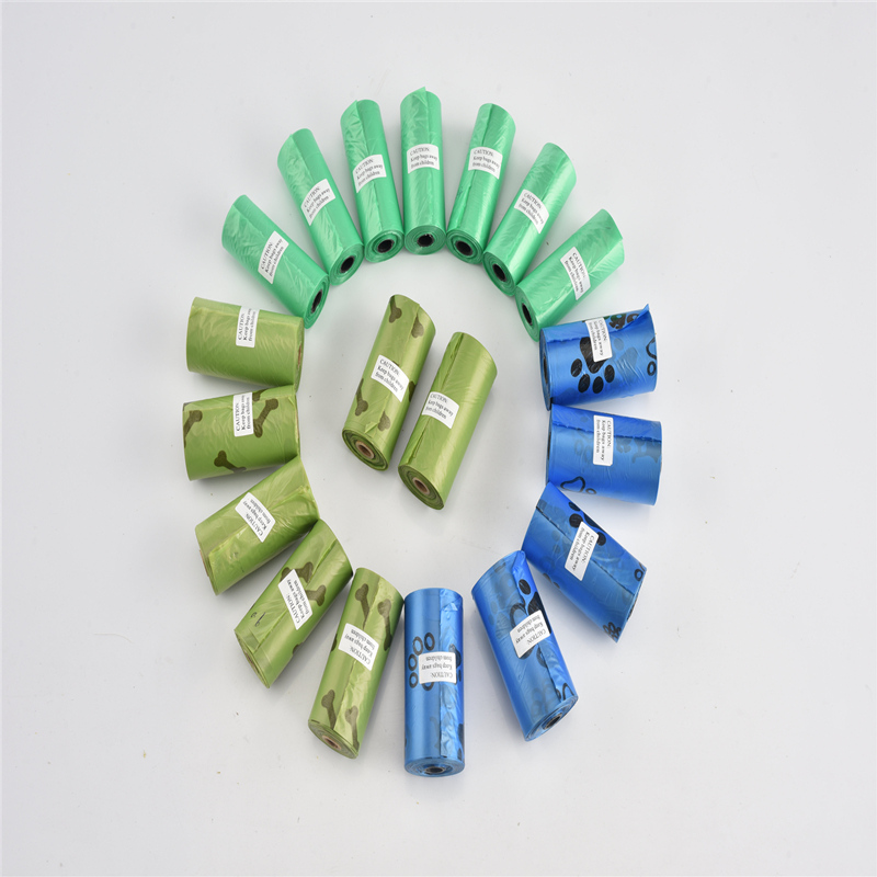 Koostuvat biologisesti hajoavat lemmikkieläinten koiran jätesäkit