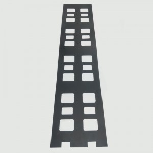 0.175mmPC:n eristyslevy, musta korkealämpötilainen palonsuoja-aine, joka eristää tiivisteen käsittelyä varten oma valmistaja