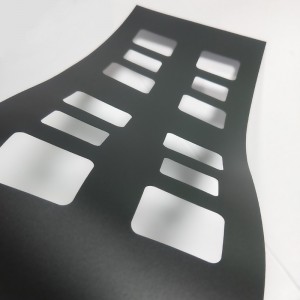 0.175mmPC:n eristyslevy, musta korkealämpötilainen palonsuoja-aine, joka eristää tiivisteen käsittelyä varten oma valmistaja