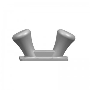 Munuaiset valurauta bollard, muokattu värjätty väri